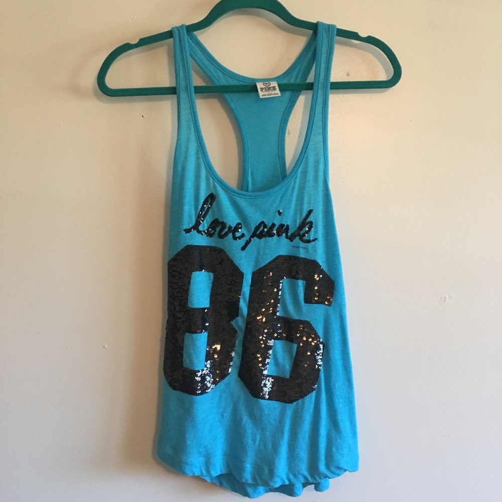 Sequin PINK tank✨