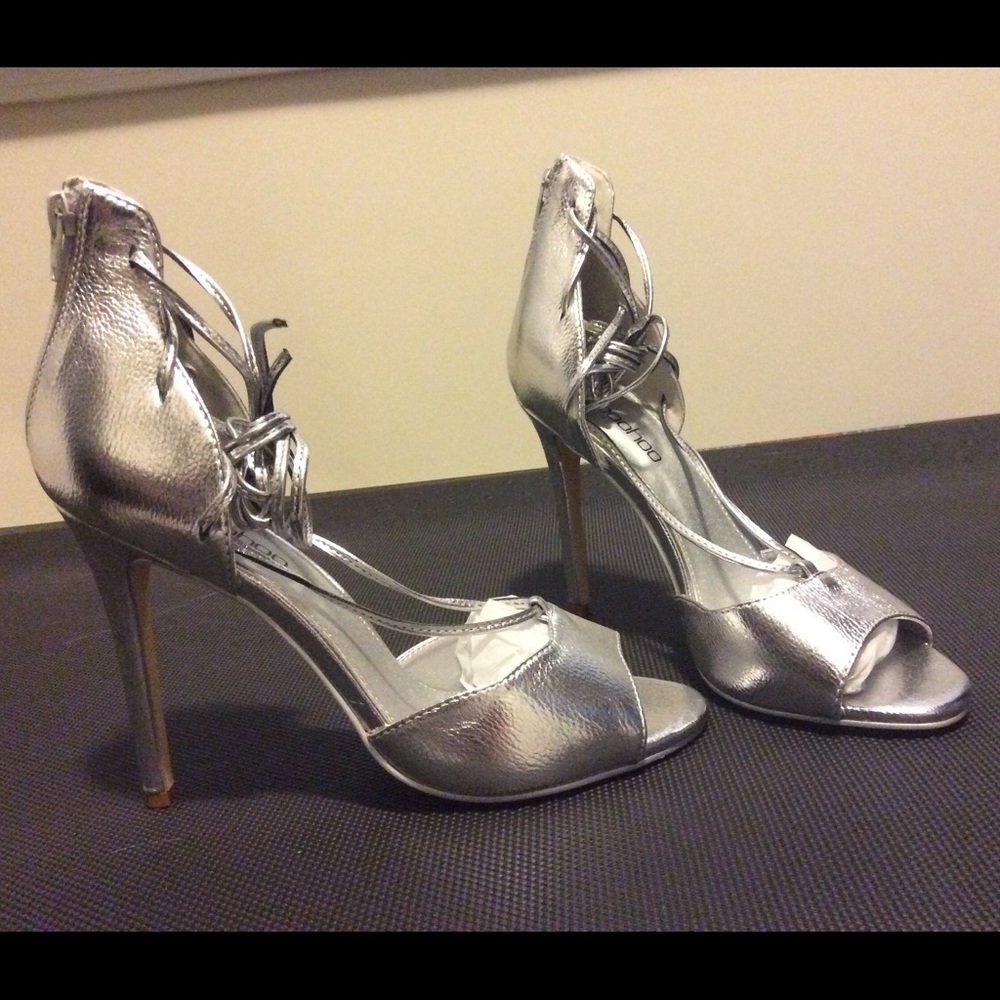 Boohoo lace-up heels size 10 (EU 8)
