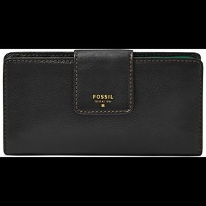Fossil Sydney Leather Tab Clutch Wallet