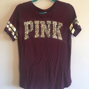 Sequined PINK tee✨