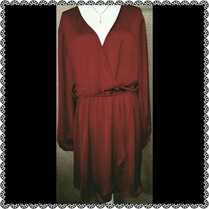 Plus size Sexy Satin Mini Dress (NWOT)