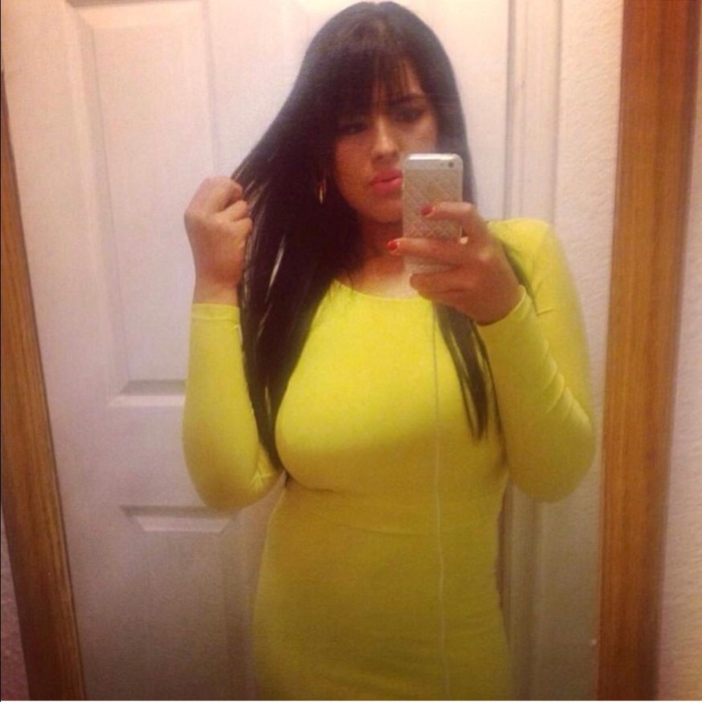 River island yellow long dress