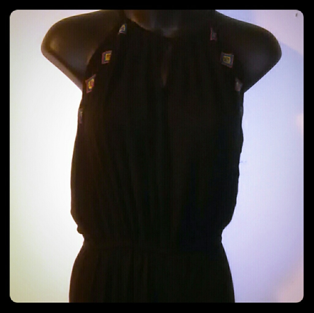 Black tank style jumpsuit