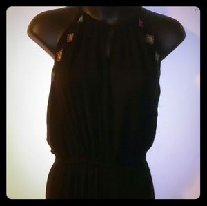 Black tank style jumpsuit