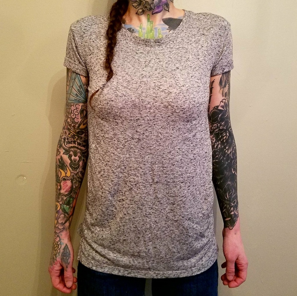 Awake Heathered Gray Tee
