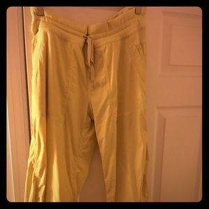 Canary yellow lululemon dance pant.