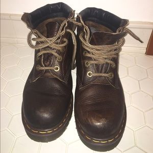 Vintage brown leather dr martens