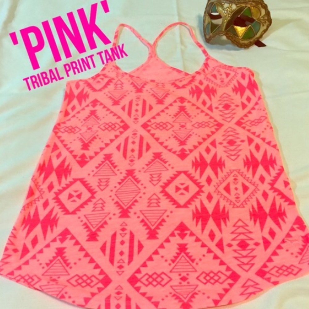 PINK tribal print tank