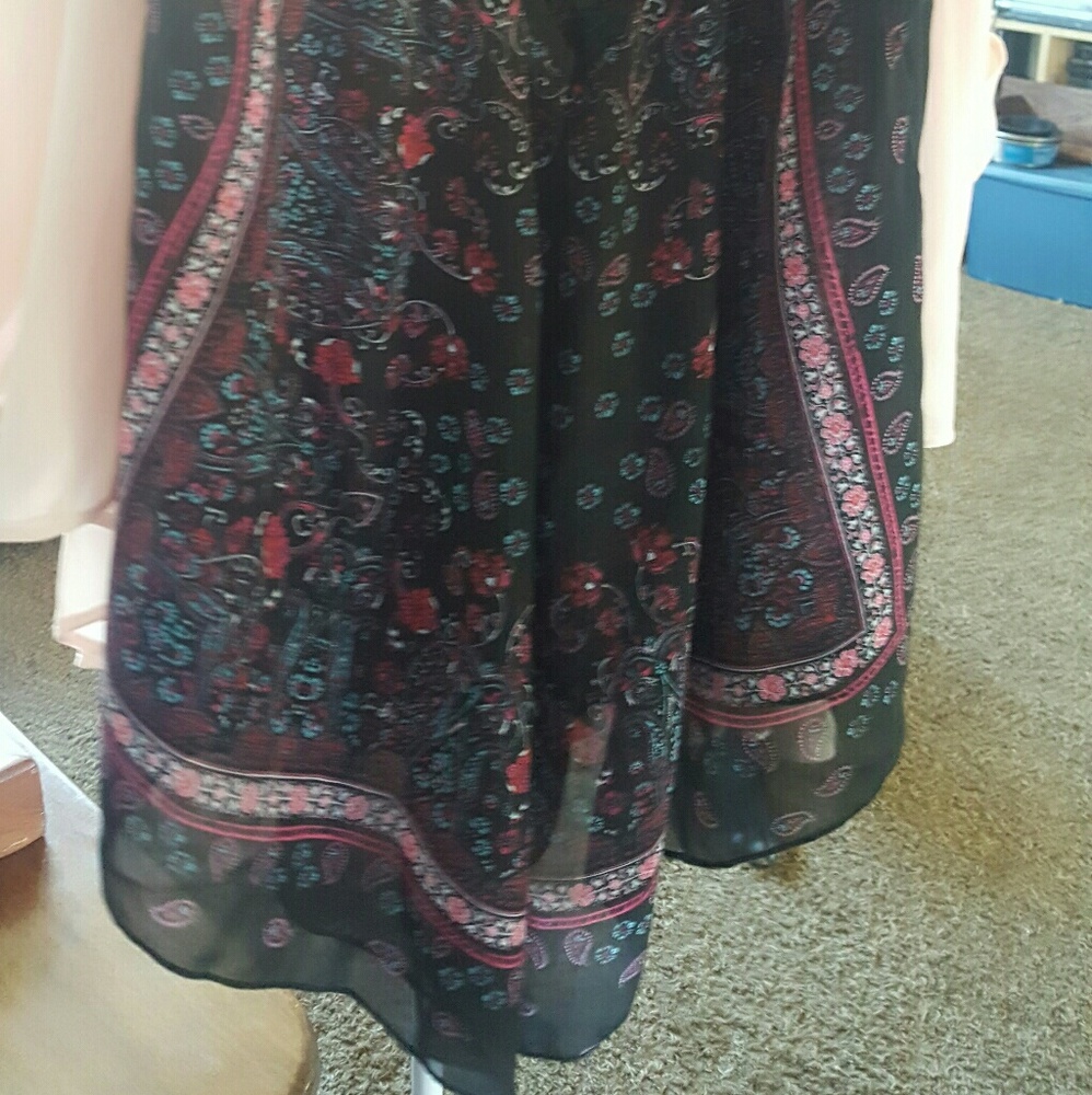 Sheer paisley tank