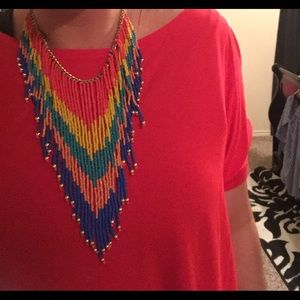 Rainbow drop necklace