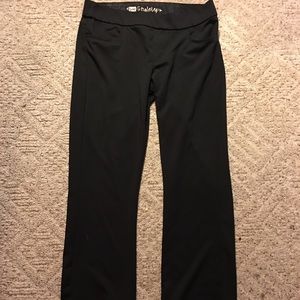 Stretch waist black dress slacks