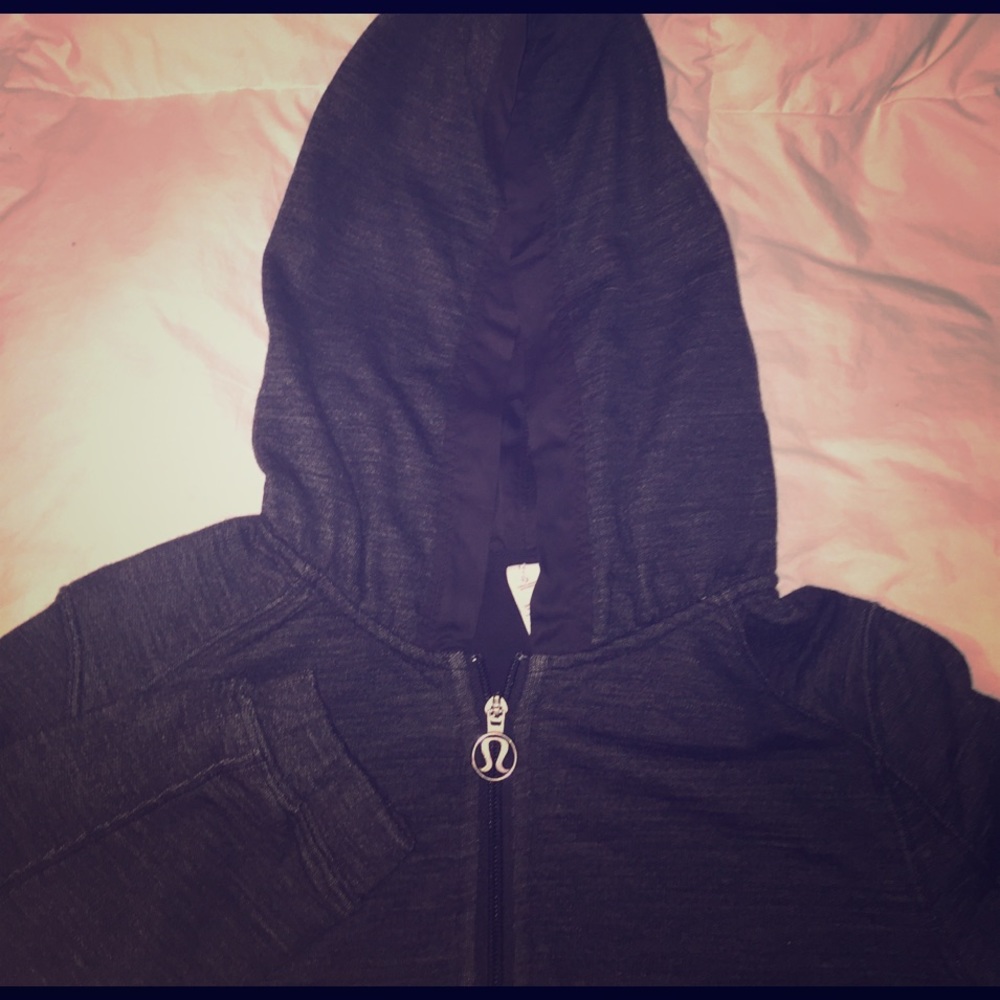 Lululemon Athletica gray zip up hoodie
