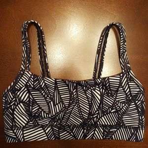 Lululemon Banana Leaf Straight Up Bra SZ 4