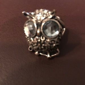 Silver owl ring