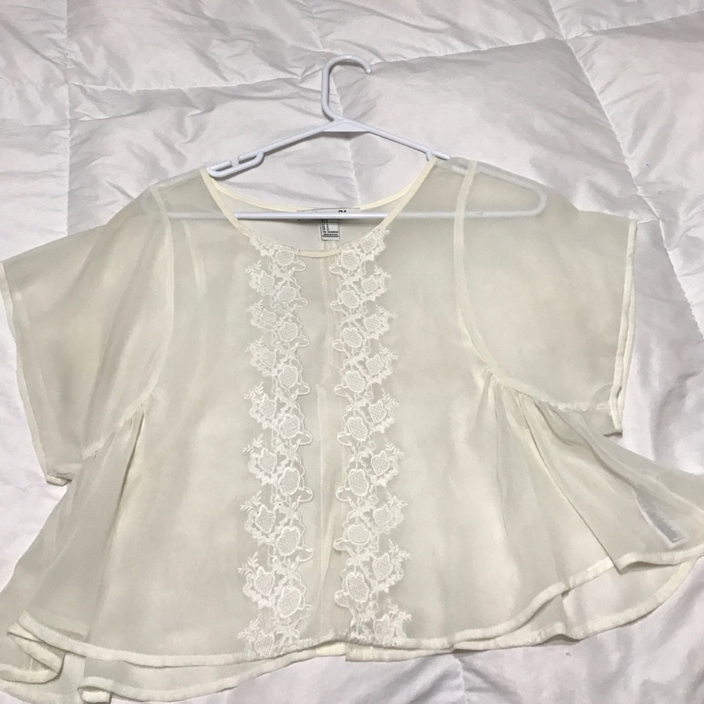 Sheer Ivory Blouse