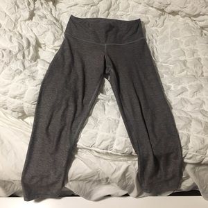 Cropped metallic leggings