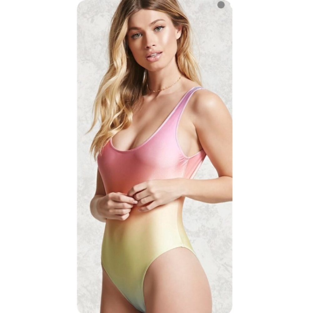 Vintage Ombré Pastel Swimsuit