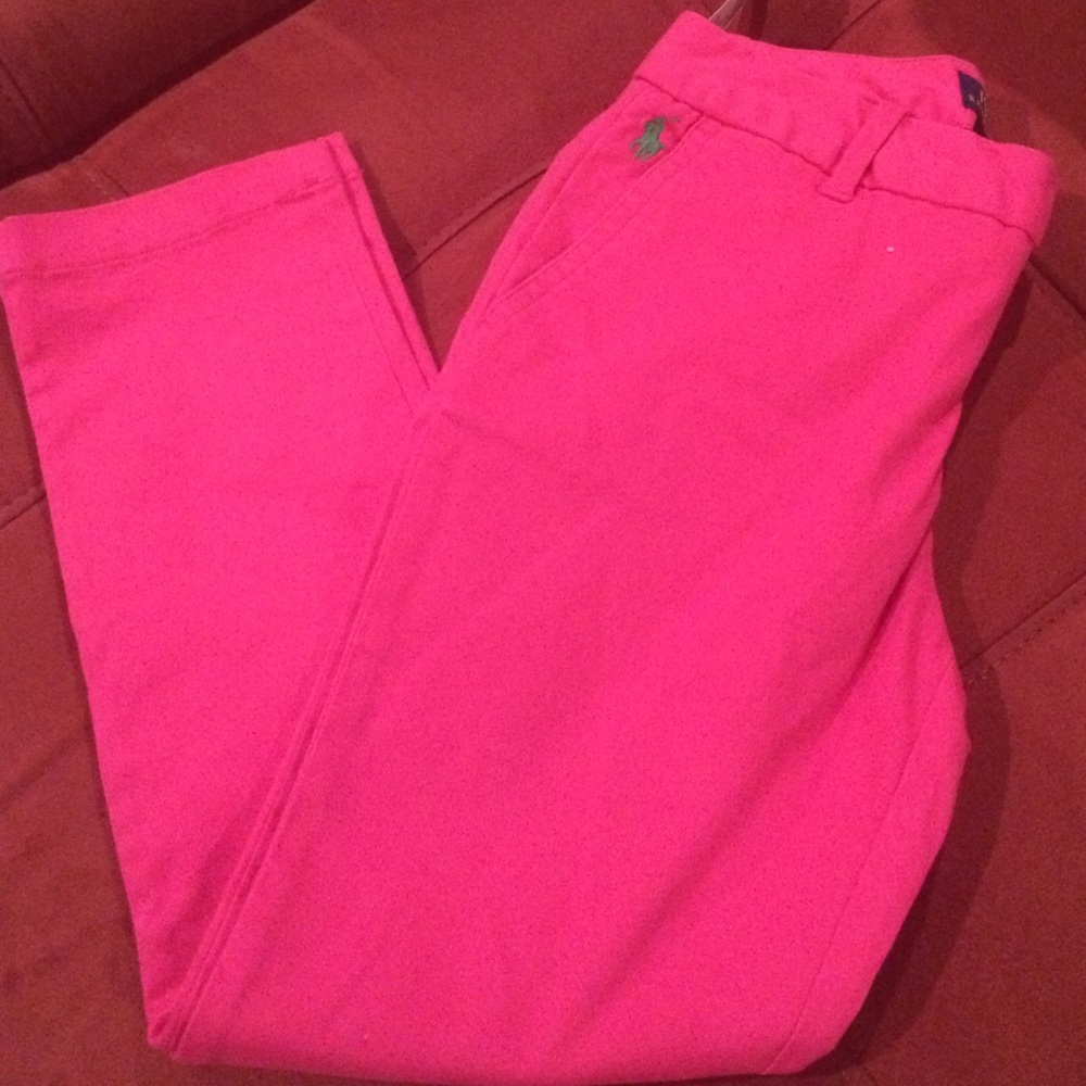 2pairs- Girl's RL Cotton Chinos -bundle pink &blue