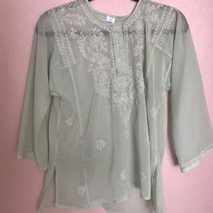 Light green Indian style top