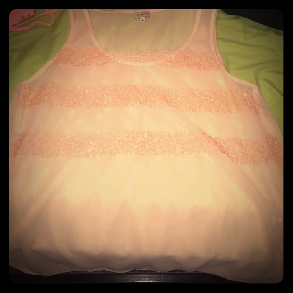 Perfect springy sequin line tank!