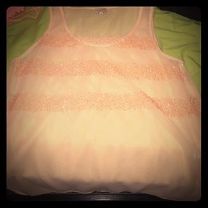 Perfect springy sequin line tank!