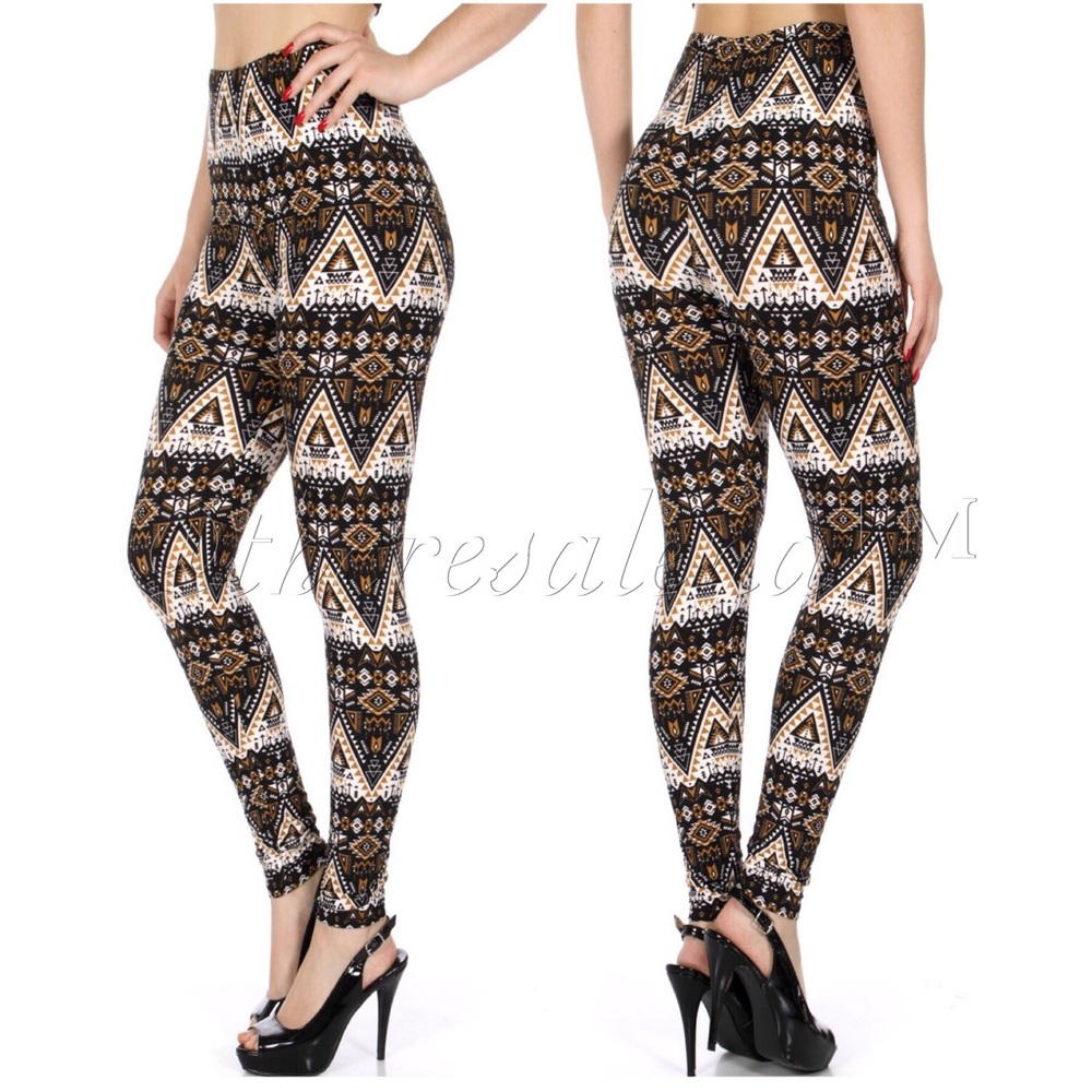 Ethnic Triangles Softbrush Leggings