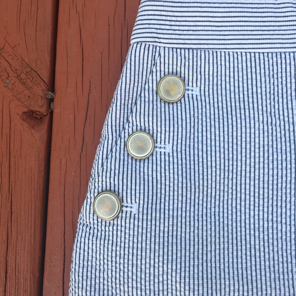 J. Crew Seersucker/Nautical Style Skirt - Picture 3 of 4