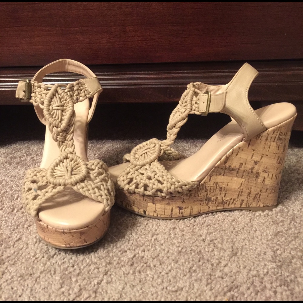 Crochet Wedge Sandals