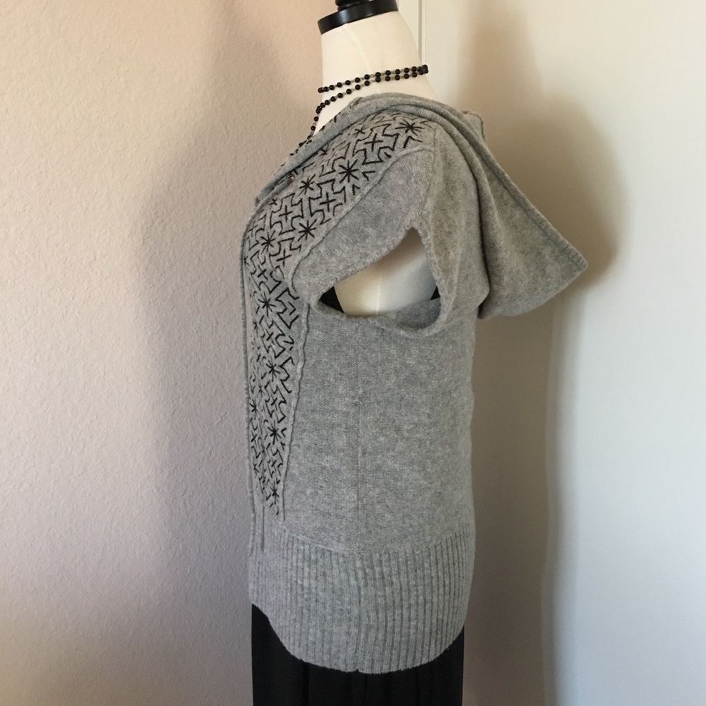 Free People Hooded Wool Sleeveless Vest - Picture 3 of 8