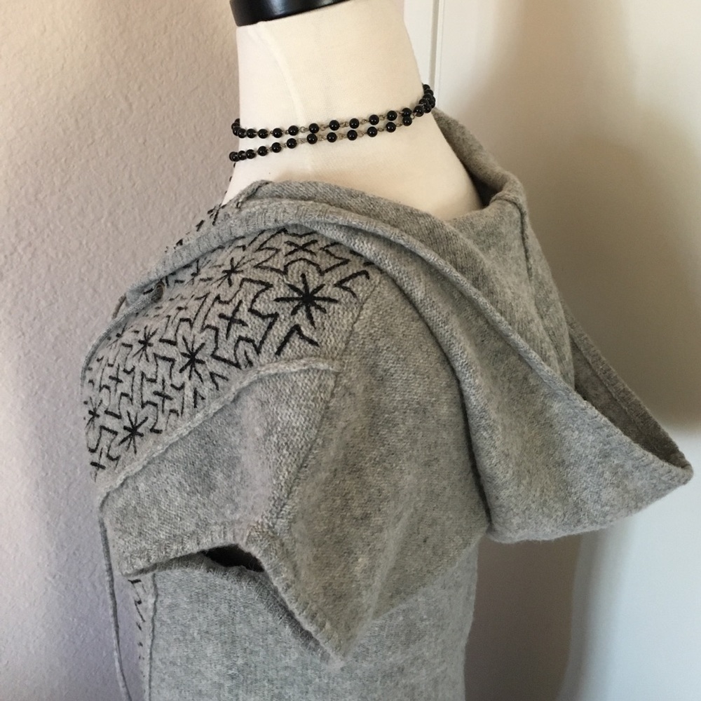 Free People Hooded Wool Sleeveless Vest - Picture 4 of 8
