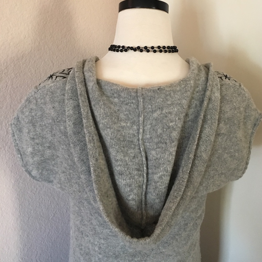 Free People Hooded Wool Sleeveless Vest - Picture 6 of 8