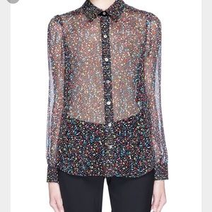 DVF Mariah Confetti Blouse