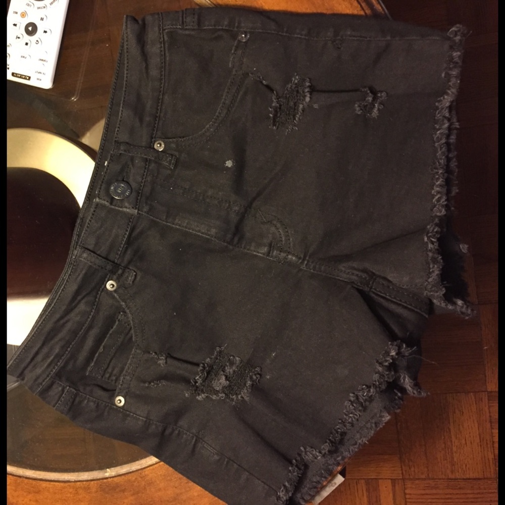 Black Ripped Aeropostale Shorts