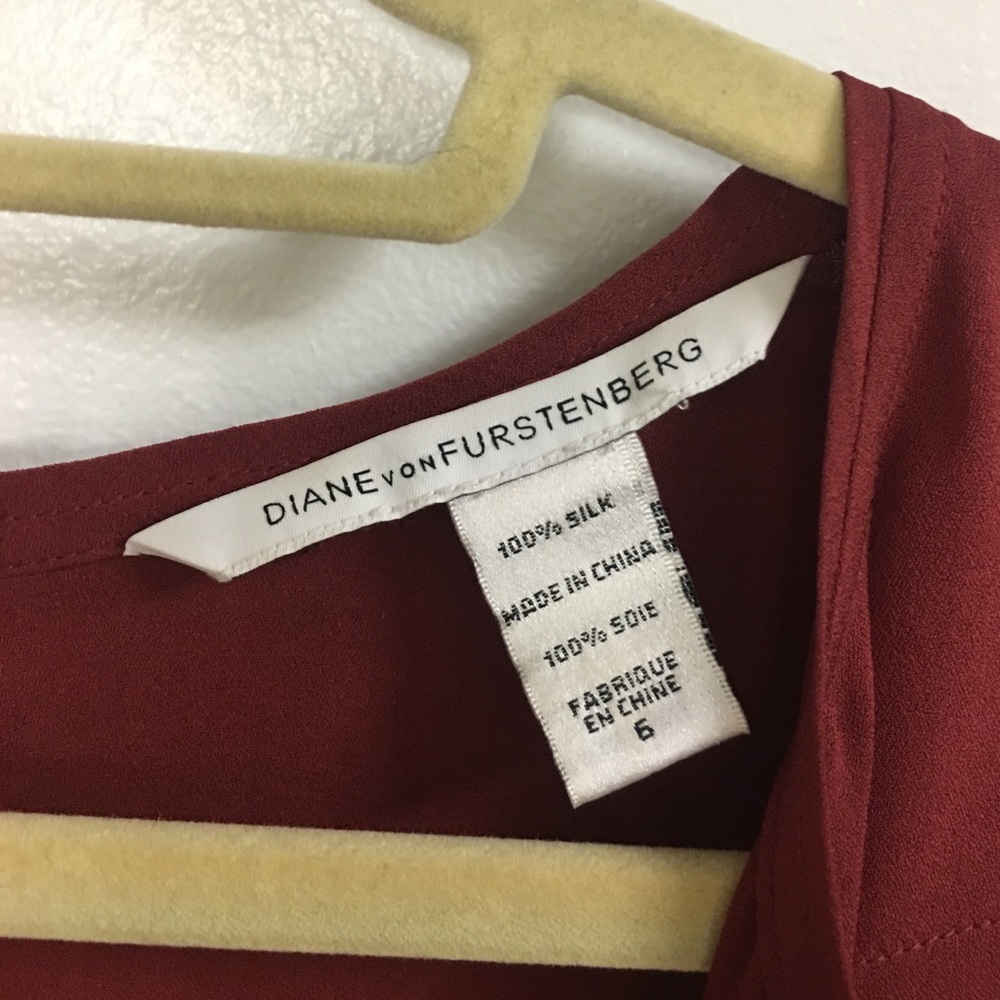 DvF Burgundy Dress - Picture 2 of 2
