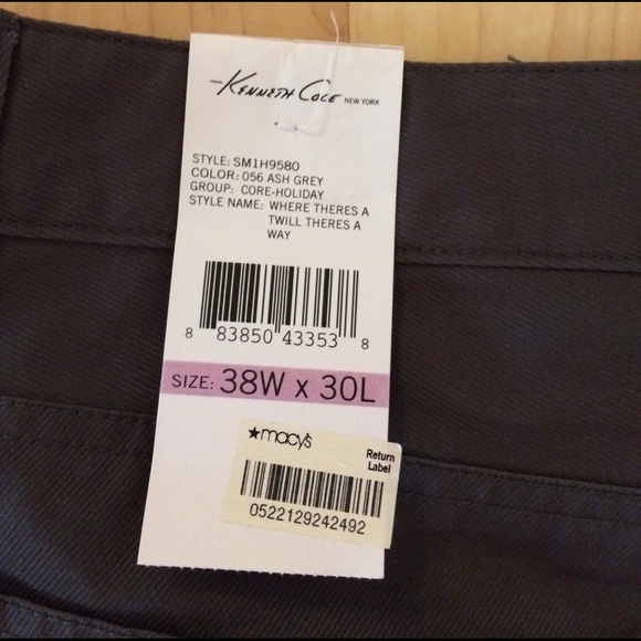 Men's Kenneth Cole Twill Pants - Picture 3 of 6