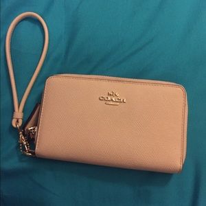 Nude Coach Wristlet