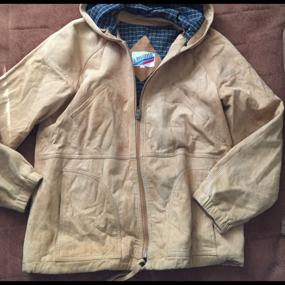 J. Riggings suede leather jacket
