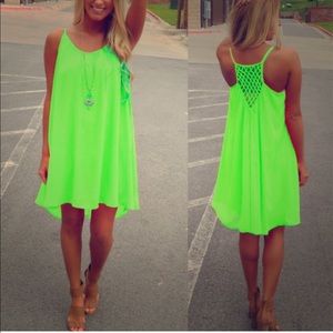 Neon color dress