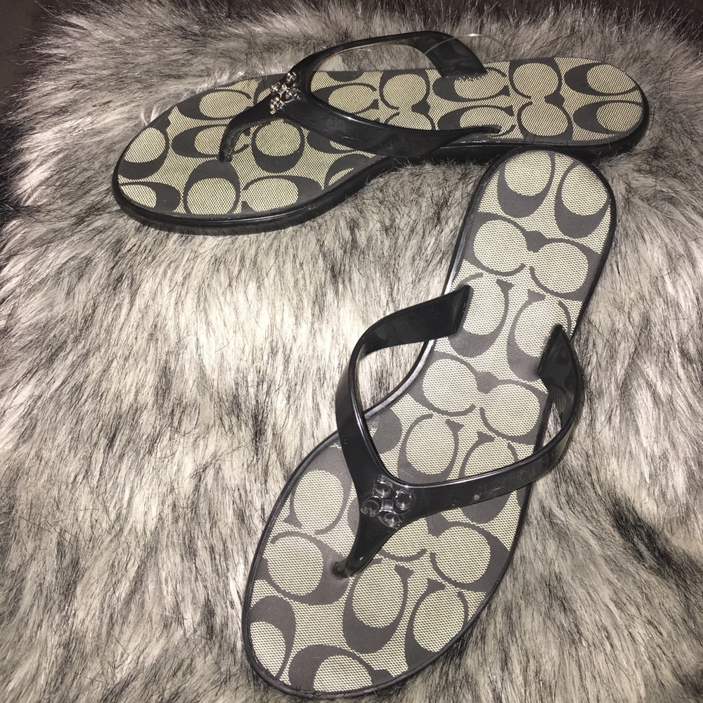 Coach flip flops