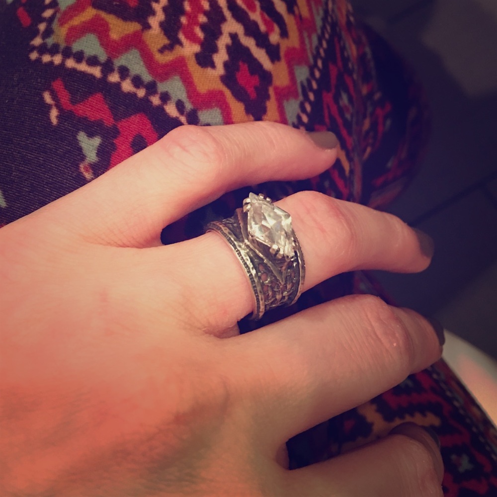 Silpada Sterling Silver and Cubic Zirconia Ring