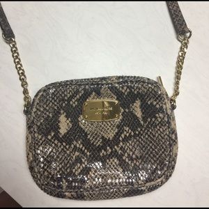 Michael Kors snakeskin crossbody purse