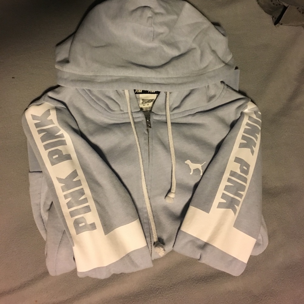 PINK Victoria Secret full zip hoodie XS