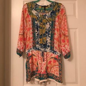 BCBG Benjamin Printed Romper