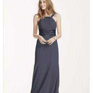 New Chiffon Halter Bridesmaid Dress Only worn once