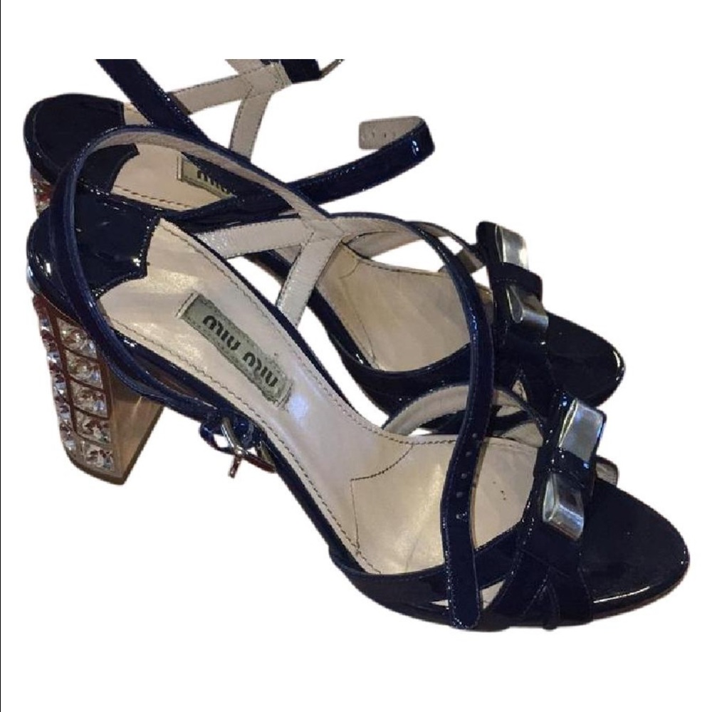 Miumiu crystal sandal