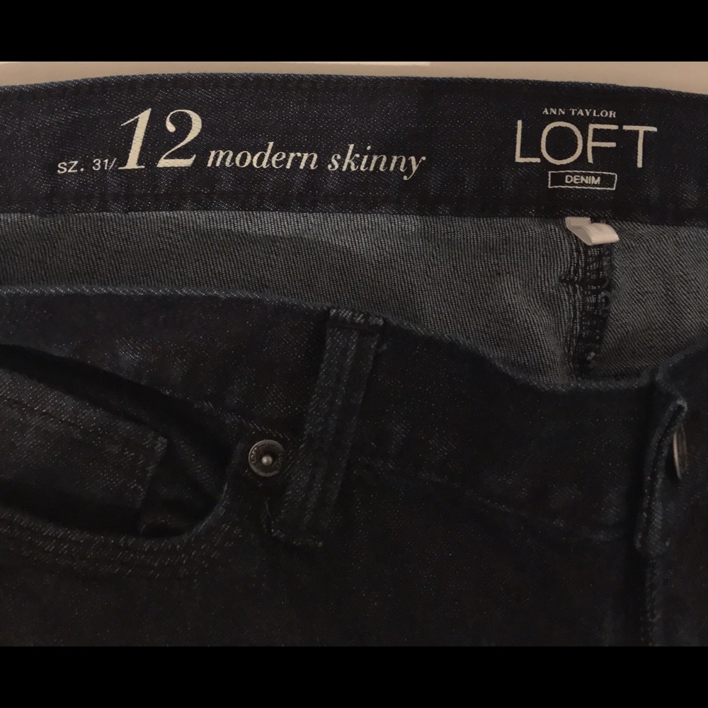 Ann Taylor LOFT SKINNY JEANS size 12