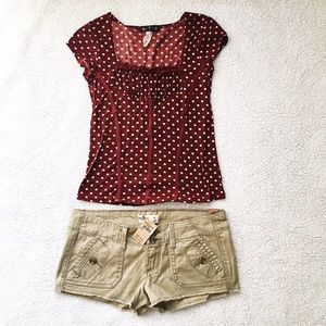 Hollister Khaki Shorts