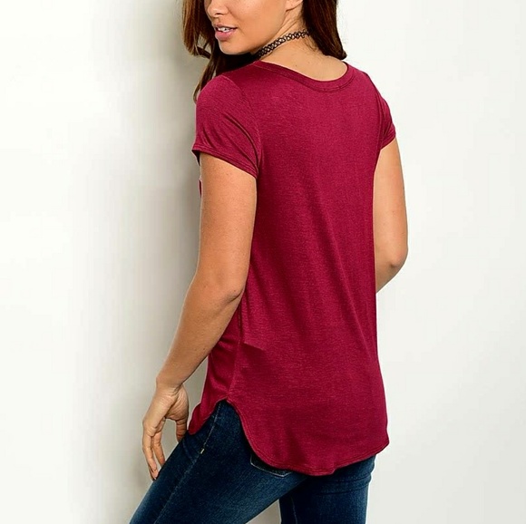 SALE!! Maroon Short Sleeve Cool Kids Tee Shirt BN - Picture 2 of 5