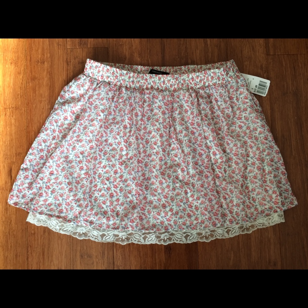 Forever 21 floral skirt
