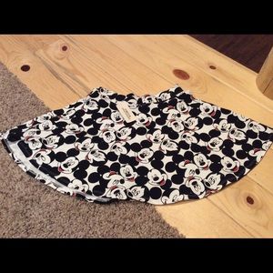 Forever 21 Mickey Mouse Skater Skirt